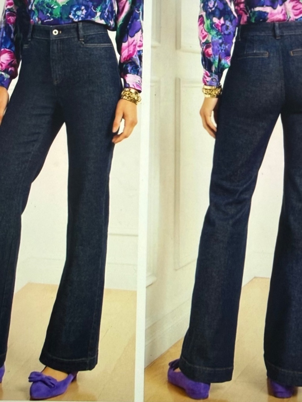 Talbots Flare Jean in Daphne Wash Jeans Size 2